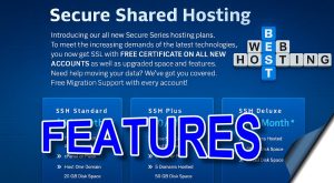 Hosting plan features